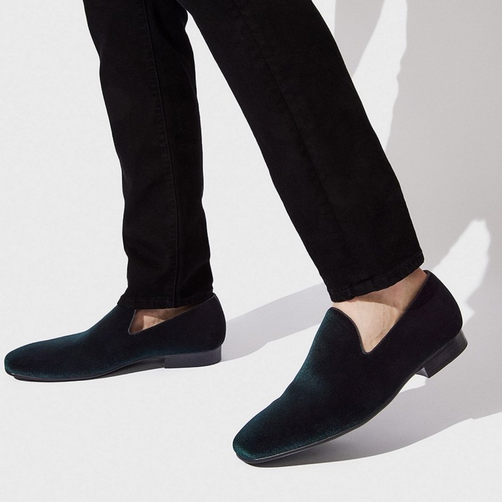 Steve Madden Laight Men's Black Suede Leather Loafers Shoes, size 9